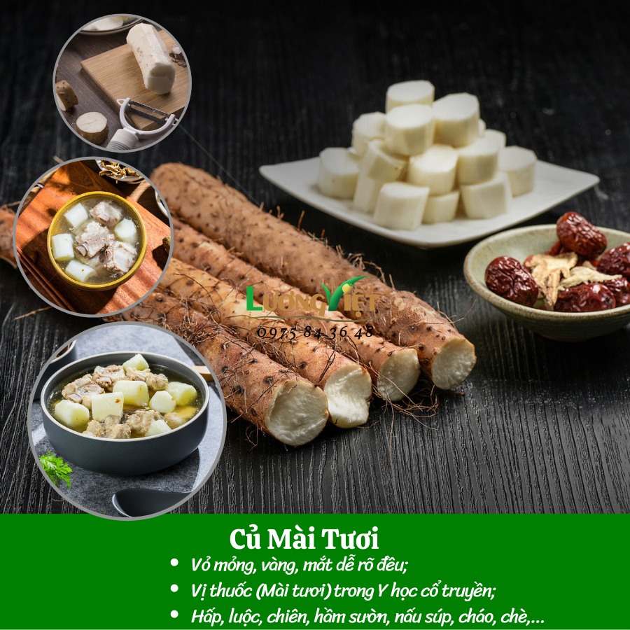 Củ Mài hay củ Hoài Sơn? Vấn nạn củ Mài Hoài Sơn giả 